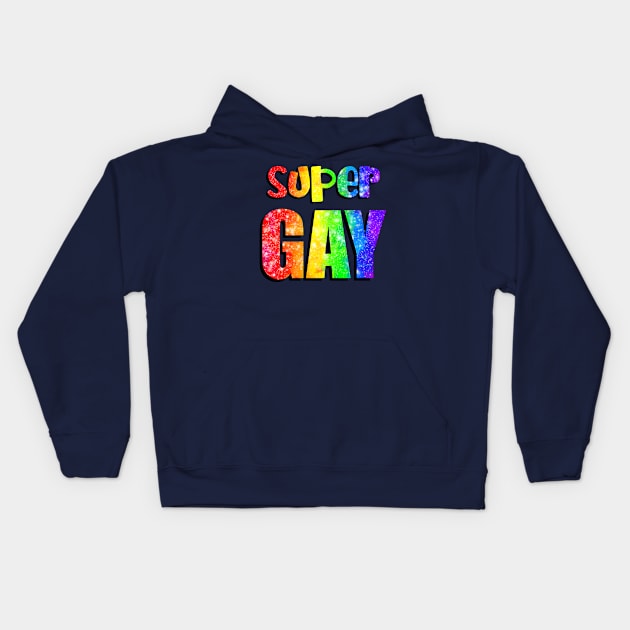 Super Gay Kids Hoodie by Art by Veya